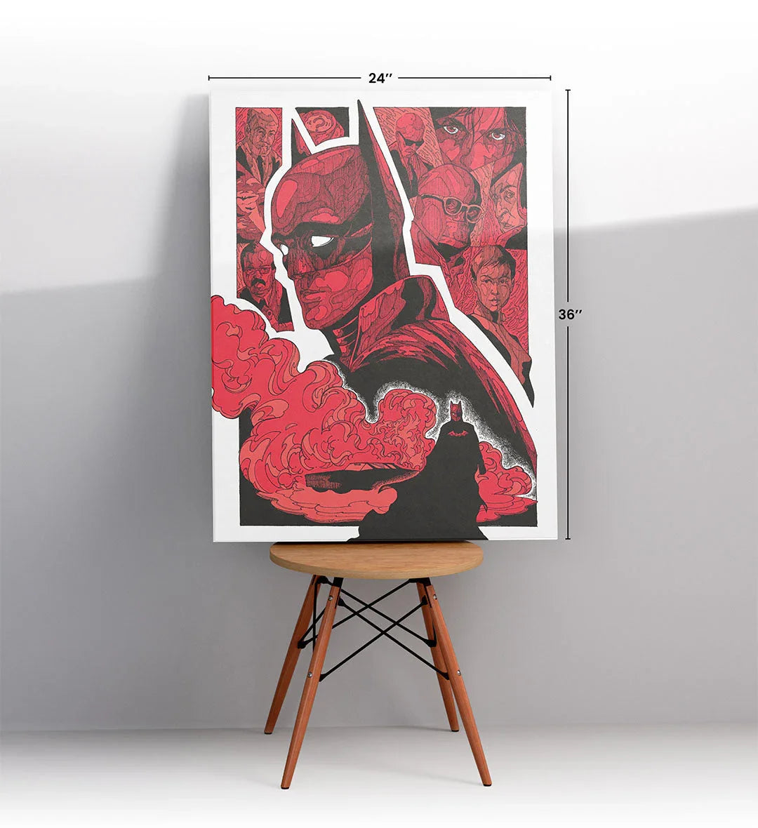 Dark Knight Rise with Batman comic design for Indian home decor.