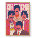 Beatles Retro Vibe pop art wall canvas print for Indian home decor.