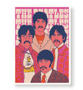 Beatles Retro Vibe pop art wall canvas print for Indian home decor.