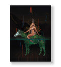 Beyonce fantasy canvas wall art with leafy horse, perfect for modern Indian home decor.