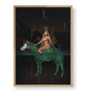 Beyonce fantasy canvas wall art with leafy horse, perfect for modern Indian home decor.