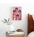Beatles Retro Vibe pop art wall canvas print for Indian home decor.