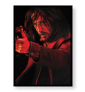 John Wick Strike with Keanu Reeves action design wall art for Indian home decor.