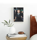 Peaky Blinders Legacy with vintage wall art for home decor.