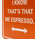 cant sleep baby espresso lyrics street sign home decor vintage metal wall decor.