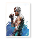 Champion's Ascent with Conor McGregor MMA wall art for Indian home decor.