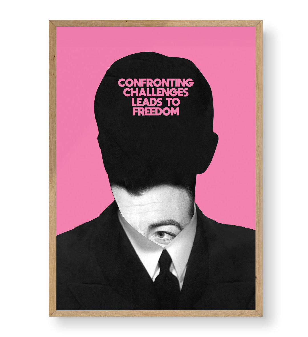  Confronting Challenges with motivational silhouette design wall art for home decor.