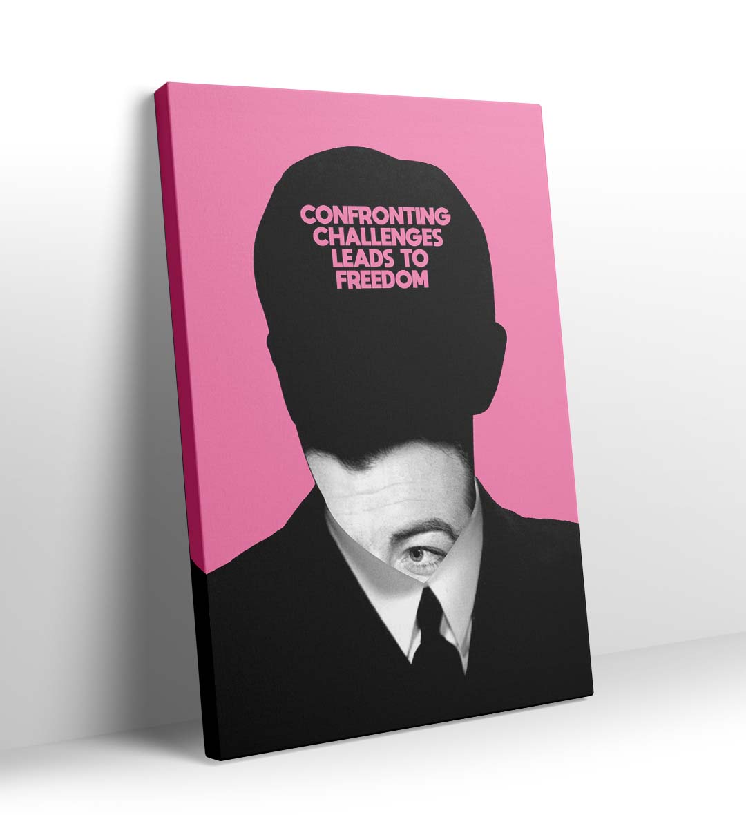  Confronting Challenges with motivational silhouette design wall art for Indian home decor.