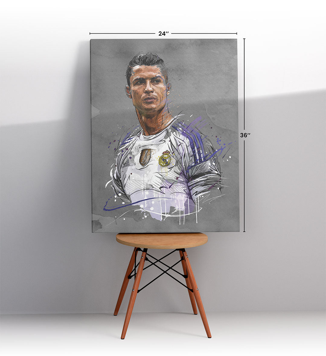 Ronaldo's Legacy with Cristiano Ronaldo soccer design for Indian home decor.