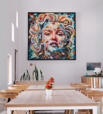 Sophisticated dining room art with subtle florals and warm tones, making every meal feel like a special occasion.