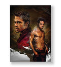 Fight Club Fury with Brad Pitt Tyler Durden design wall art for Indian home decor.