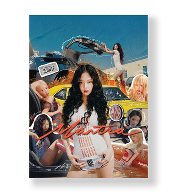 Buy Blackpink jennie artistic retro vibes wall art for girls room or kpop fans.