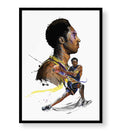 Kobe's Dual Legacy with Kobe Bryant basketball design for Indian home decor.