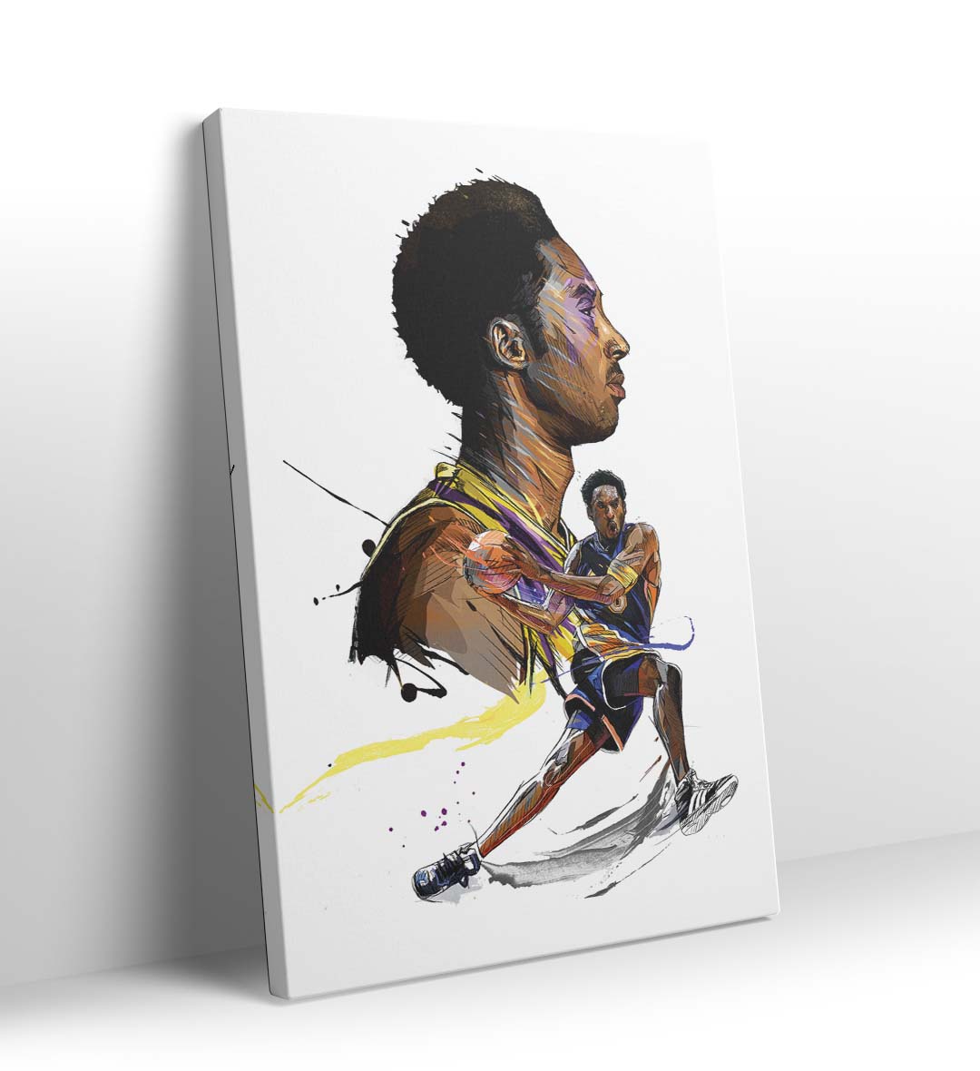 Kobe's Dual Legacy with Kobe Bryant basketball design for Indian home decor.