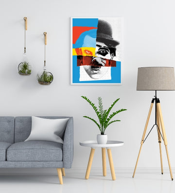 Cozy living room prints mixing abstract swirls and soft landscapes, turning your lounge into a true chill spot.