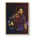 Messi's Roar with Lionel Messi football wall art for Indian home decor.