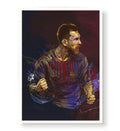 Messi's Roar with Lionel Messi football wall art for Indian home decor.