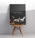 Gallery wall idea including Mindset Is Everything art by Artlier.