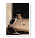 Modern office decor featuring motivational luxury car wall art.