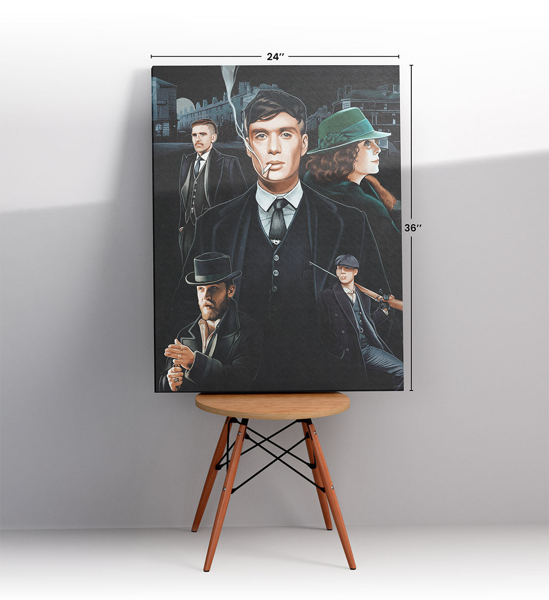 Peaky Blinders Legacy with vintage wall art for home decor.
