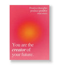 Pink and orange glowing gradient poster with 