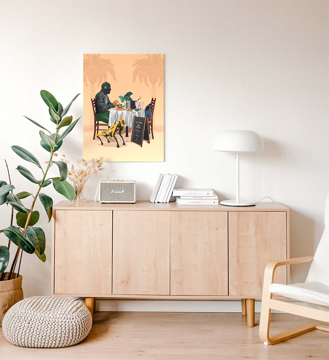 Gamer room decor idea with futuristic tech and luxury lifestyle elements.