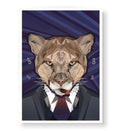 Modern CEO office featuring bold geometric business animal wall art.