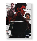 The Weeknd's Musical Journey Pop Culture Wall Art with Lyrics and Red Jacket for Indian Home Decor