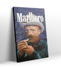 Vincent Van Gogh parody canvas wall art as Marlboro cowboy, perfect for modern Indian home decor.