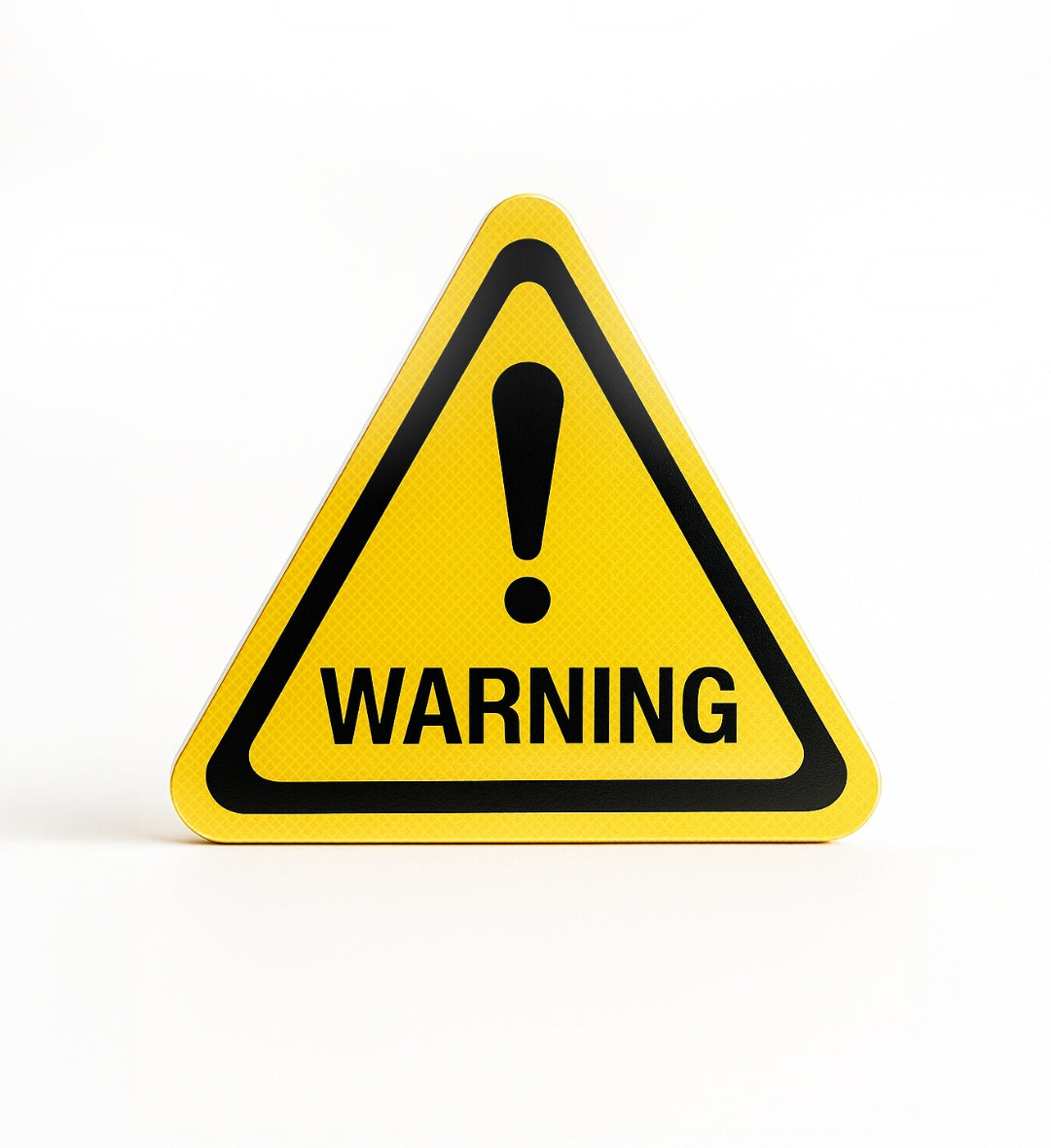 Warning Pinterest inspired aesthetic street sign for home decor.